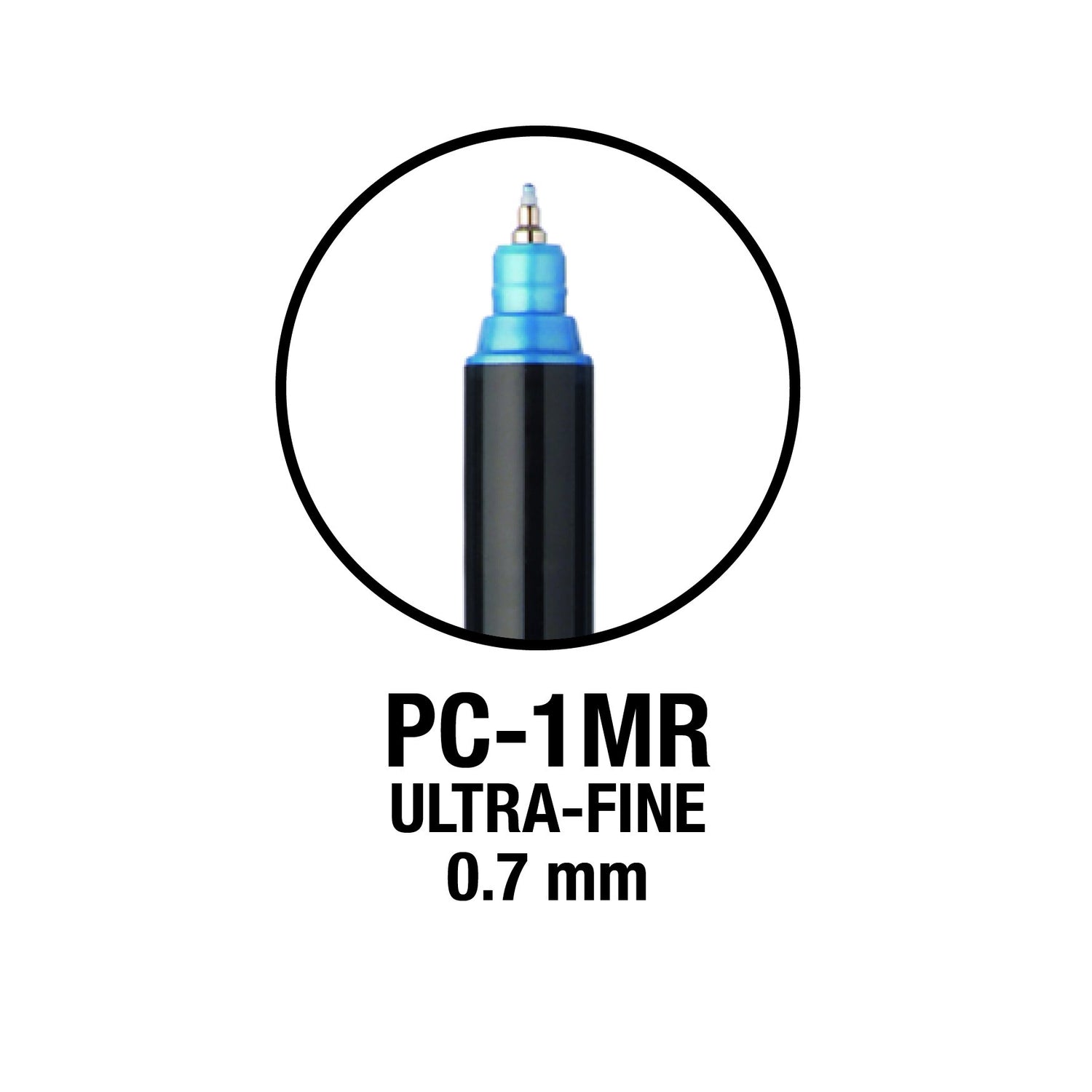Posca Unibal PC-1MR EXTRA FINE Wallet of 8 STANDARD COLOURS Posca
