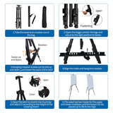 RRFTOK Artist Easel Stand, Adjustable Easel for Painting Canvases Height from 17 to 66 Inch,Carry Bag for Table-Top/Floor Drawing and Didplaying RRFTOK