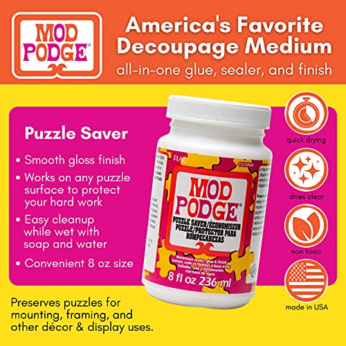 Mod Podge Puzzle Saver (8-Ounce), CS15068, White Mod Podge