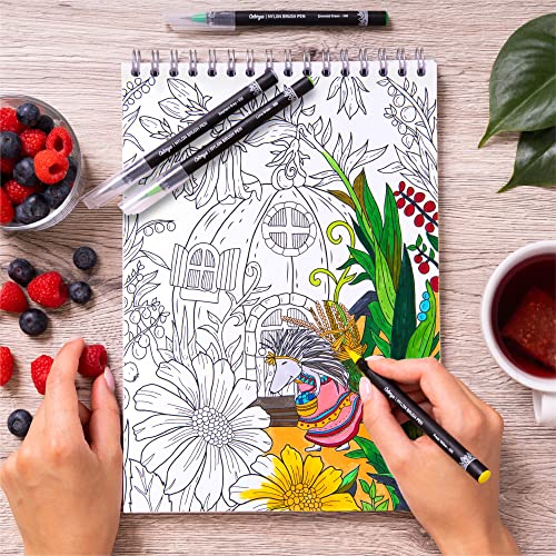 Adult Coloring Books by Colorya - A4 Size - Wonderful Little World Coloring  Book for Adults - Premium Quality Paper, No Medium Bleeding, One-Sided  Printing 