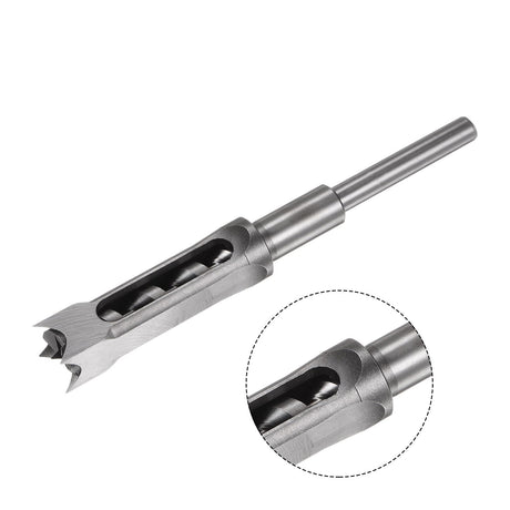 uxcell Square Hole Drill Bit, 7/8" High-Carbon Steel Hollow Chisel Mortise Power Tool for Woodworking uxcell