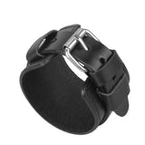 GelConnie Punk Leather Cuff Bracelet Braided Bracelets Rock Leather Wristbands Adjustable Gothic Wrap Bracelet for Men, Women LPB322-Black GelConnie