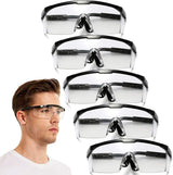 HANCHS Safety Glasses, 5Pack Adjustable Wide-Vision Protective Glasses, Lightweight Fog-Proof Safety Goggles HANCHS