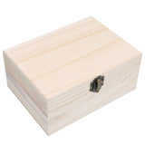 Milisten Unfinished Chest 3 Pcs Jewelry Wooden Lock Case Trinket Storage Chest Wooden Chest Sundries Storage Tray Wood Trinket Tray Wood Case Bamboo Milisten