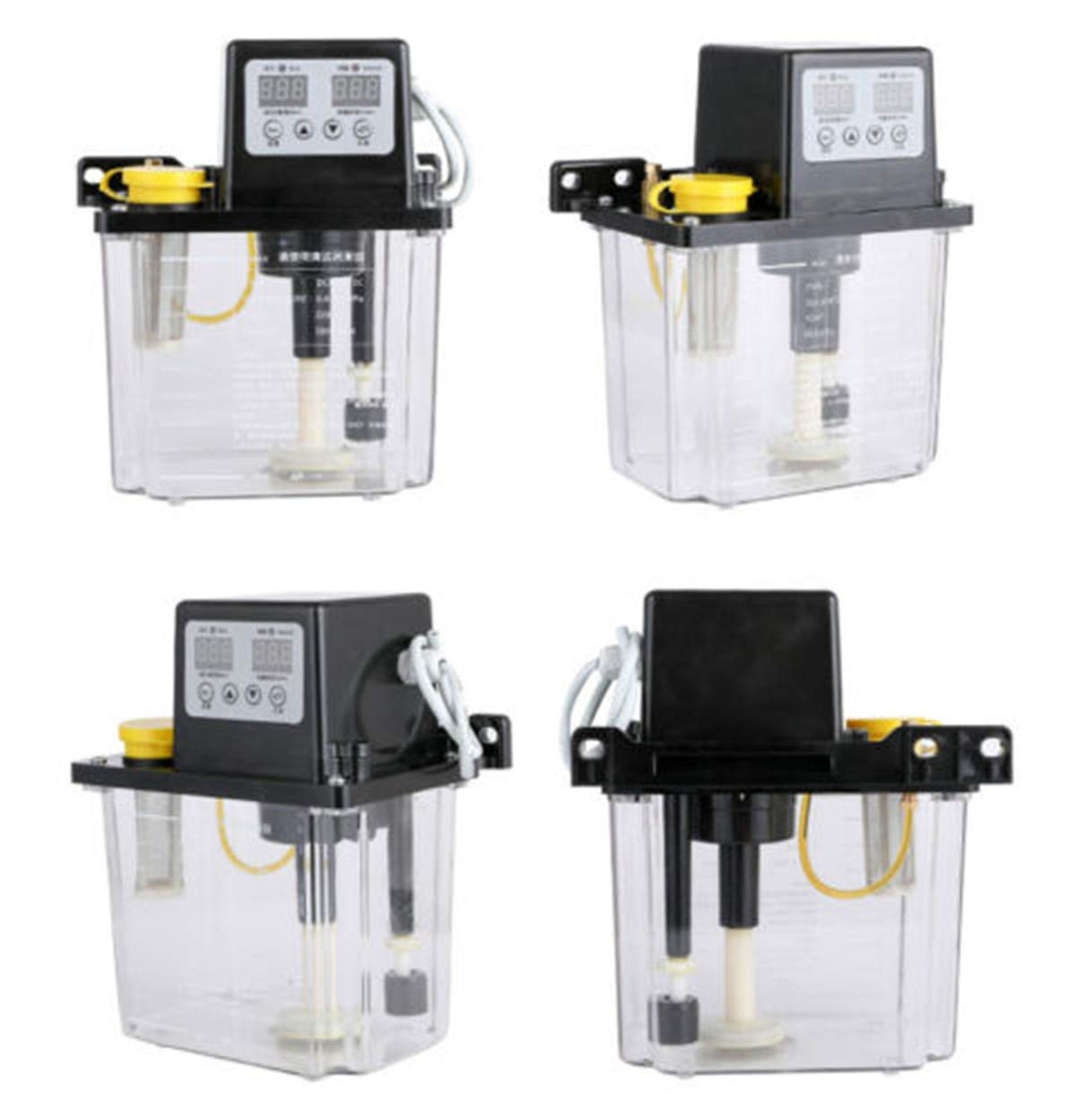 110V 2L Dual Digital Display Automatic Electric Lubrication Pump Oiler NC Pump CNC Engraving Router Machine Oil Pump ele ELEOPTION