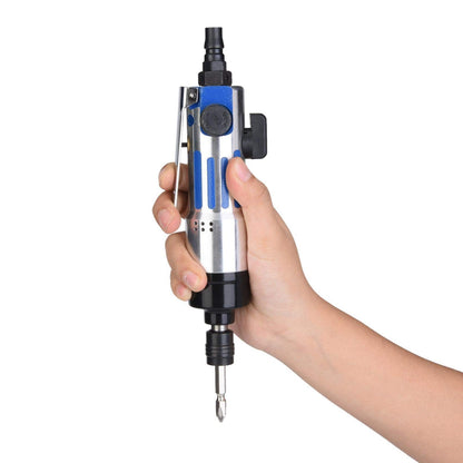 Air Screwdriver, Adjustable Industrial Screwdriver, 1/4" Pneumatic Air Screwdriver Straight Hand Industrial Screw Driver Tool 9000rpm - WoodArtSupply