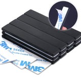MIKEDE Strong Neodymium Bar Magnets, 16 Pack Black Heavy Duty Magnets with Double-Sided Adhesive, Rare Earth Metal Rectangular Magnetic Bar Magnet MIKEDE