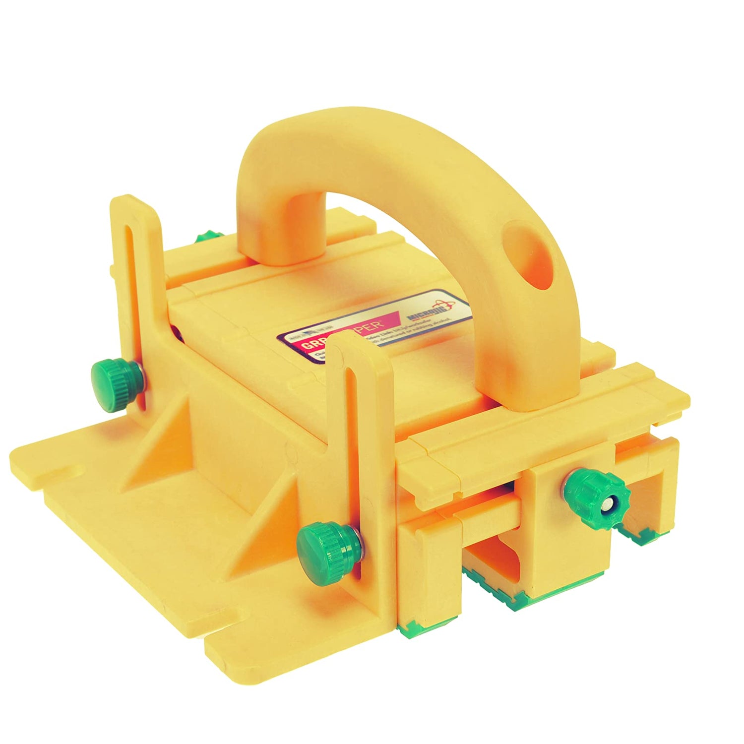MICROJIG GRR-RIPPER GR-100 3D Table Saw Pushblock, Yellow MICRO JIG