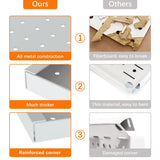 TORACK 3Pcs Metal Pegboard Panels for Wall Garage Utility Tools Pegboard Storage System for Workbench, Shop, Shed Modular Peg Board Organizer Board TORACK