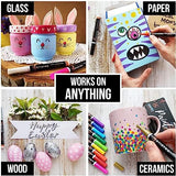 ARTISTRO 15 Oil Based Paint markers for Wood, Rock, Fabric, Glass - Permanent, Quick Dry, Waterproof - Oil paint pens for Ceramic, Mugs, Metal, ARTISTRO