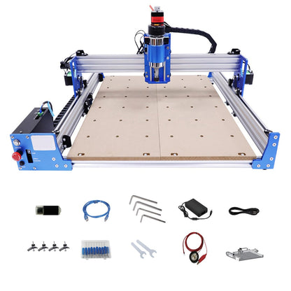 CNC Router Machine, 100 W Desktop CNC Machine Working Area 400 X 400 X 83mm Industrial-Grade Chip and 75W High-Power Spindle Motor Rotation Speed - WoodArtSupply