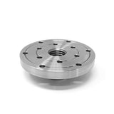 RGWOOD 4" Steel Wood Lathe Face Plate, 1" x 8tpi RH Threaded, with locking set screws (for reversing lathes) RGWOOD