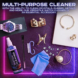 ULTRAVUE Watch Cleaning Kit - Cleans All Watches and Jewelry Including Metals, Crystals and Rubber - 1 x 2oz and 1 x 8oz Watch Cleaner Gel Spray, 3 x ULTRAVUE