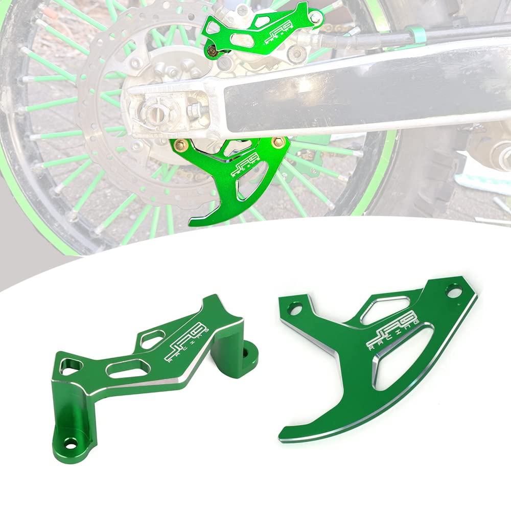 JFG RACING Dirt Bike Rear Brake Disc Guard Caliper Guard,CNC Motorcycle Brake Disc Caliper Guards for KX250F 04-18/KX450F 06-18/KX250 19-21/KX450 JFG RACING