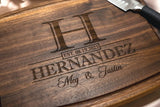 Personalized Cutting Board, Custom Wedding, Anniversary or Housewarming Gift Idea, Wood Engraved Charcuterie, for Couples, Family and Clients Classic Wedding Gift Boutique