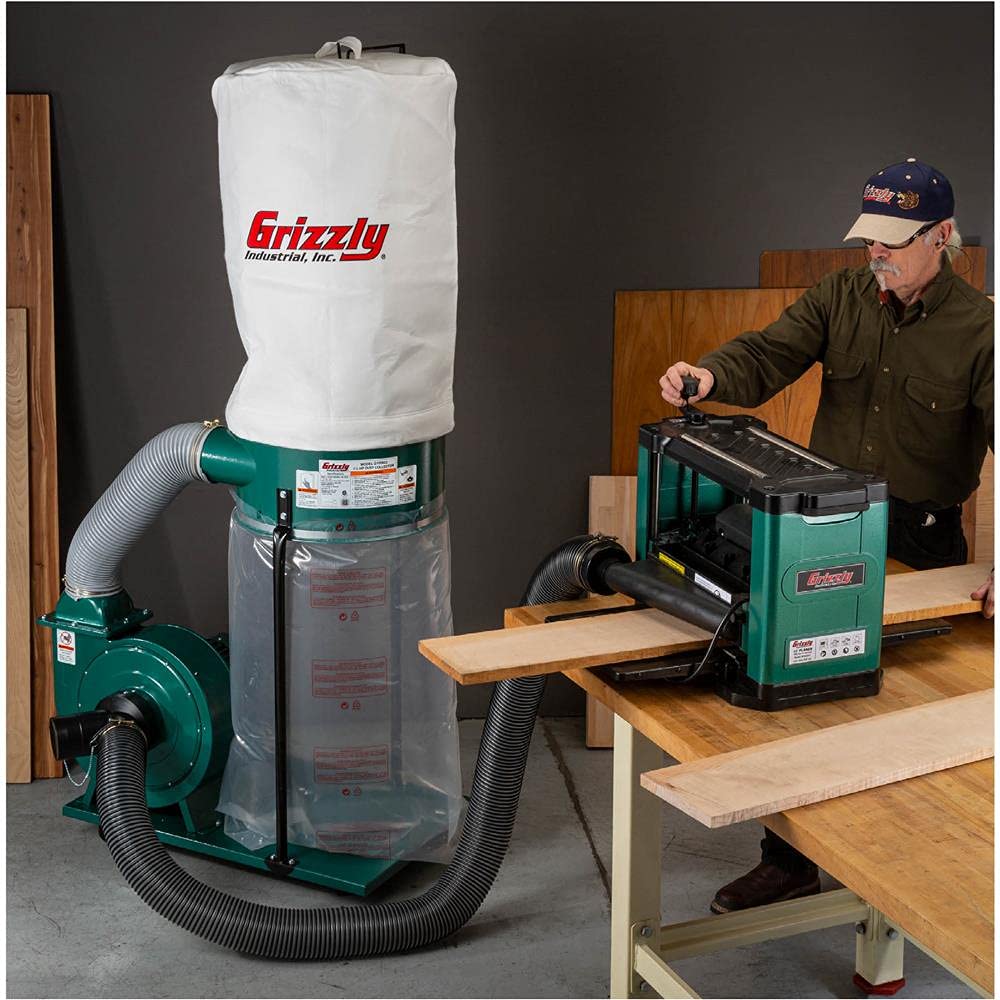 Grizzly Industrial G1028Z2-1-1/2 HP Portable Dust Collector - WoodArtSupply