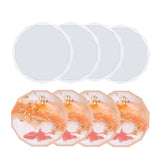 AOEDEO 4pcs Resin Coaster Molds for Epoxy Resin,4 pcs Diamond Edge Round Coaster Resin Molds for Resin Casting Epoxy Resin Molds for DIY Resin,Cups AOEDEO