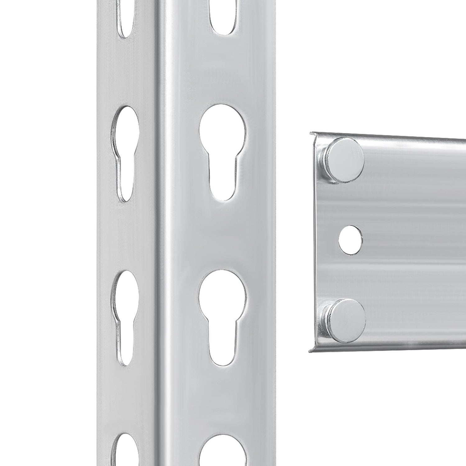 Topeakmart 2 PCS 5-Tier Utility Shelves, Metal Storage Shelves Garage Shelving Unit Adjustable Garage Storage Shelves Storage Racks Heavy Duty Shed Topeakmart