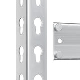 Topeakmart 2 PCS 5-Tier Utility Shelves, Metal Storage Shelves Garage Shelving Unit Adjustable Garage Storage Shelves Storage Racks Heavy Duty Shed Topeakmart