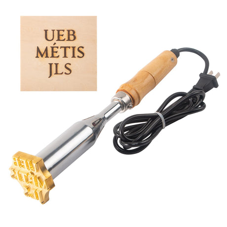 Custom Electric Wood Branding Iron with Brass Stamp - Personalise Your Crafting with Deironply Deironply