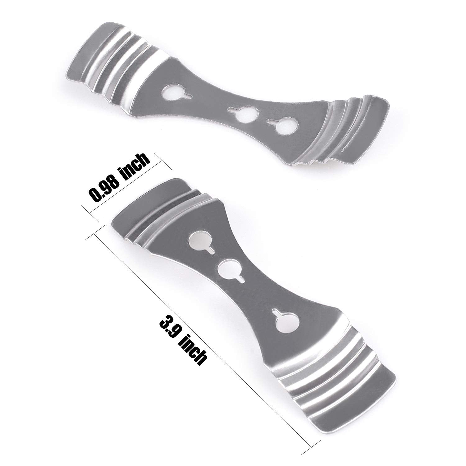 DINGPAI 20pcs Metal Candle Wick Centering Devices, Silver Stainless Steel Candle Wick Holder for Candle Making DINGPAI