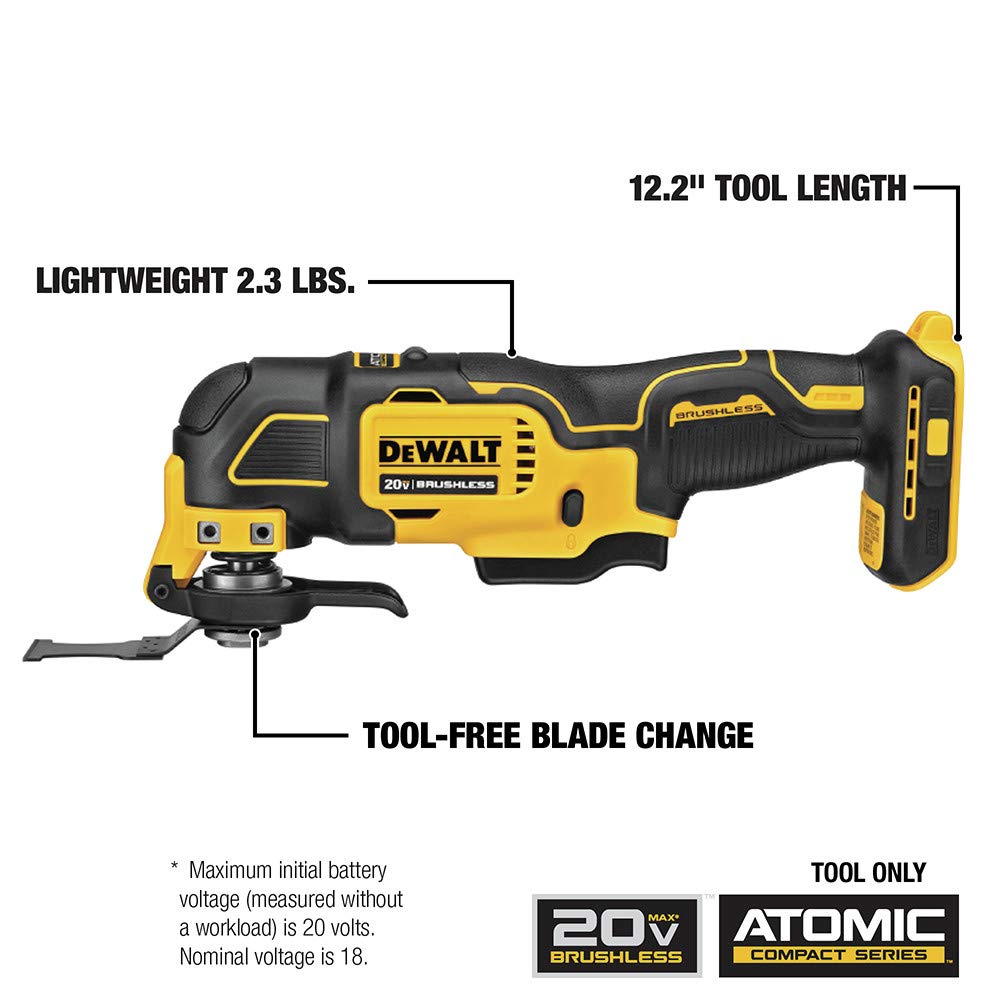 Dewalt DCK489D2 ATOMIC 20V MAX Brushless Lithium-Ion Cordless 4-Tool Combo Kit (2 Ah) - WoodArtSupply