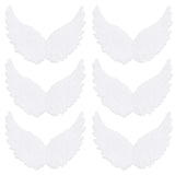 PartyKindom 6pcs White Angel Wings Angel Wings for Craft Unfinished Angel Wings Angel Wings Ornament DIY Craft Angel Wings Mini Wings Angel Wings PartyKindom