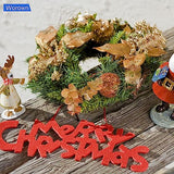 Worown 6 Pack Wooden Wreath Form, 8 inches (Outer Diameter) Wooden Wreath Frame, 5mm Thickness Wood Wreath Ring for Creating Beautiful Floral Worown