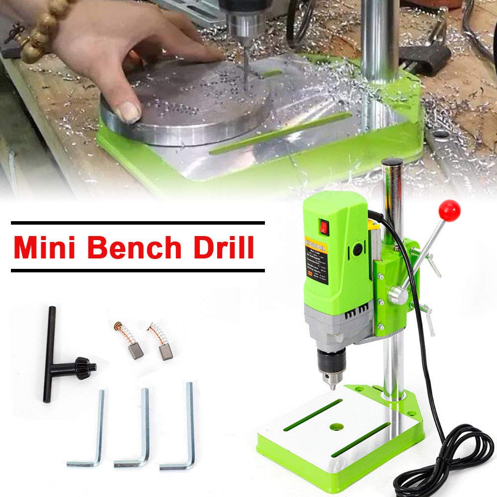 Mini Electric Bench Drill Press Stand Mini Portable Press Workbench Wood Drilling Machine Iron Wood for DIY 710W SHZICMY