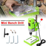 Mini Electric Bench Drill Press Stand Mini Portable Press Workbench Wood Drilling Machine Iron Wood for DIY 710W SHZICMY