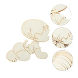 20pcs Baby Decoration Baby Wall Embellishments Unfinished Wood Cutouts Baby Shower Party Supplies First Birthday Party Decoration Baby Wood Sign SEWOART