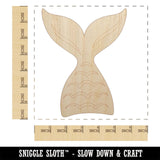 Mermaid Tail Unfinished Wood Shape Piece Cutout for DIY Craft Projects - 1/4 Inch Thick - 6.25 Inch Size Sniggle Sloth