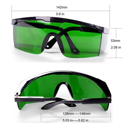 FreeMascot IPL 200nm-2000nm Laser Safety Glasses for Laser Hair Removal Treatment and Laser Cosmetology Operator Eye Protection with Case (Green) - WoodArtSupply