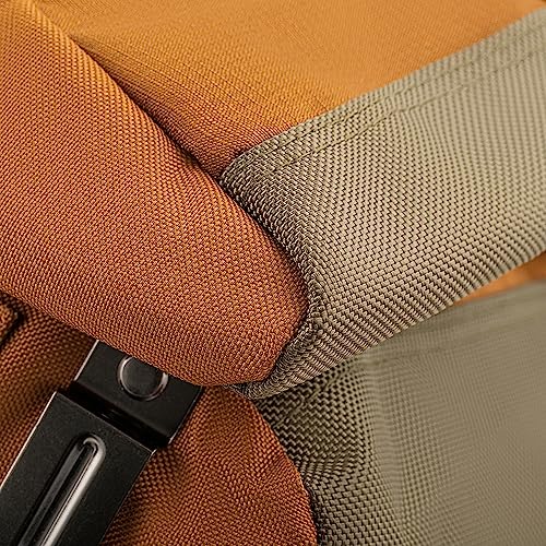 Bucket Boss - AirLift Tool Belt with Suspenders, Tool Belts - Original Series (50100) with 12 pockets, Brown , 52 Inch Bucket Boss