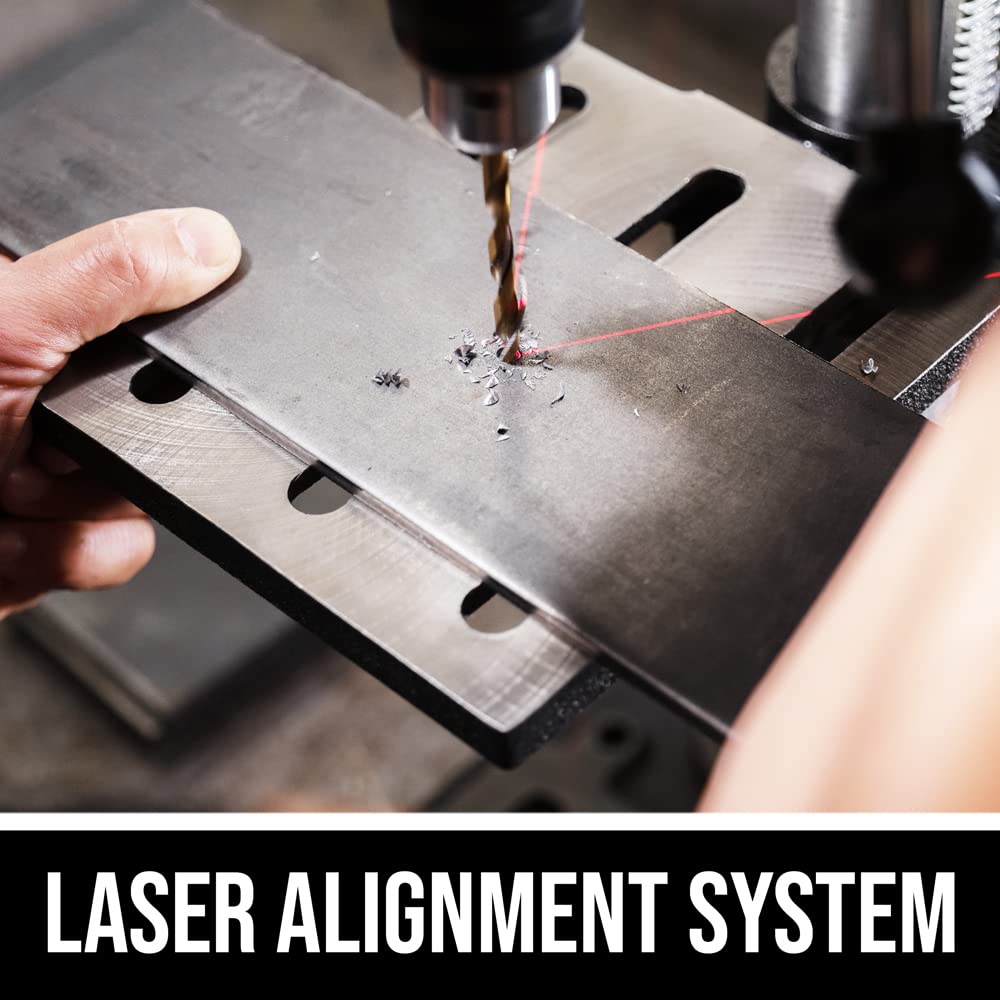 SKIL 6.2 Amp 10 In. 5-Speed Benchtop Drill Press with Laser Alignment & Work Light - DP9505-00 Skil