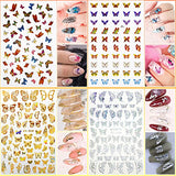 JOYJULY Nail Brushes for Nail Art, Nail Art Kit for Beginners with Nail Art Brushes Dotting Tools Holographic Nail Art Stickers Nail Foil Tape Strips JOYJULY