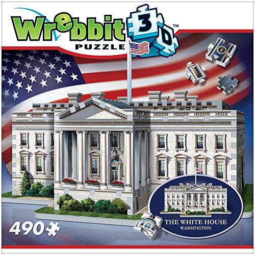 WREBBIT 3D The White House - 3D Jigsaw Puzzle (490 pieces) (W3D-1007) - WoodArtSupply