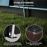 Outsunny 12' x 20' Heavy Duty Carport, Portable Garage Canopy Tent with 2 Ventilation Windows and Large Door, for Car, Truck, Boat, Motorcycle, Bike, Outsunny