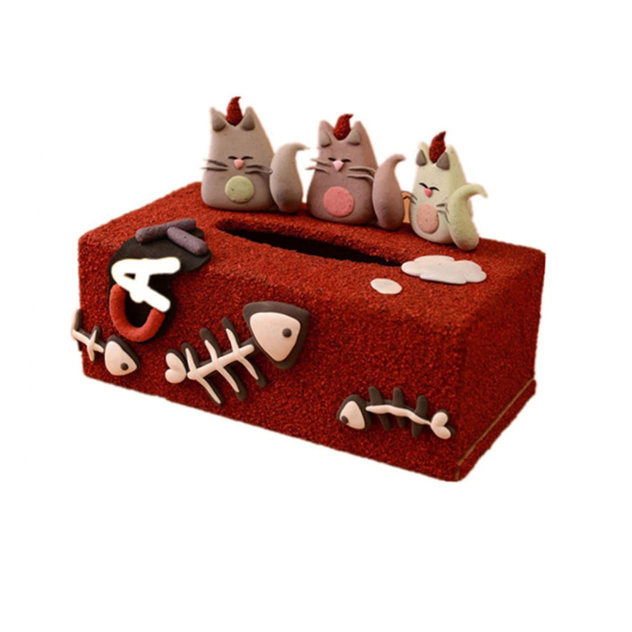 STOBOK Kids DIY Craft Kit 6pcs Box DIY Tissue Box Desk Dispenser Container Square Tissues Dispenser Paper Holder Box Crafting Blank Box Wooden Towel STOBOK