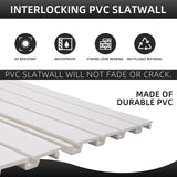 Slatwall Panels 4x8 ft Garage Wall Storage System, PVC Slat Wall Paneling Garage Organizers and Storage Utility Rack Heavy Duty, Garage Slatwall for FRAYSCENT