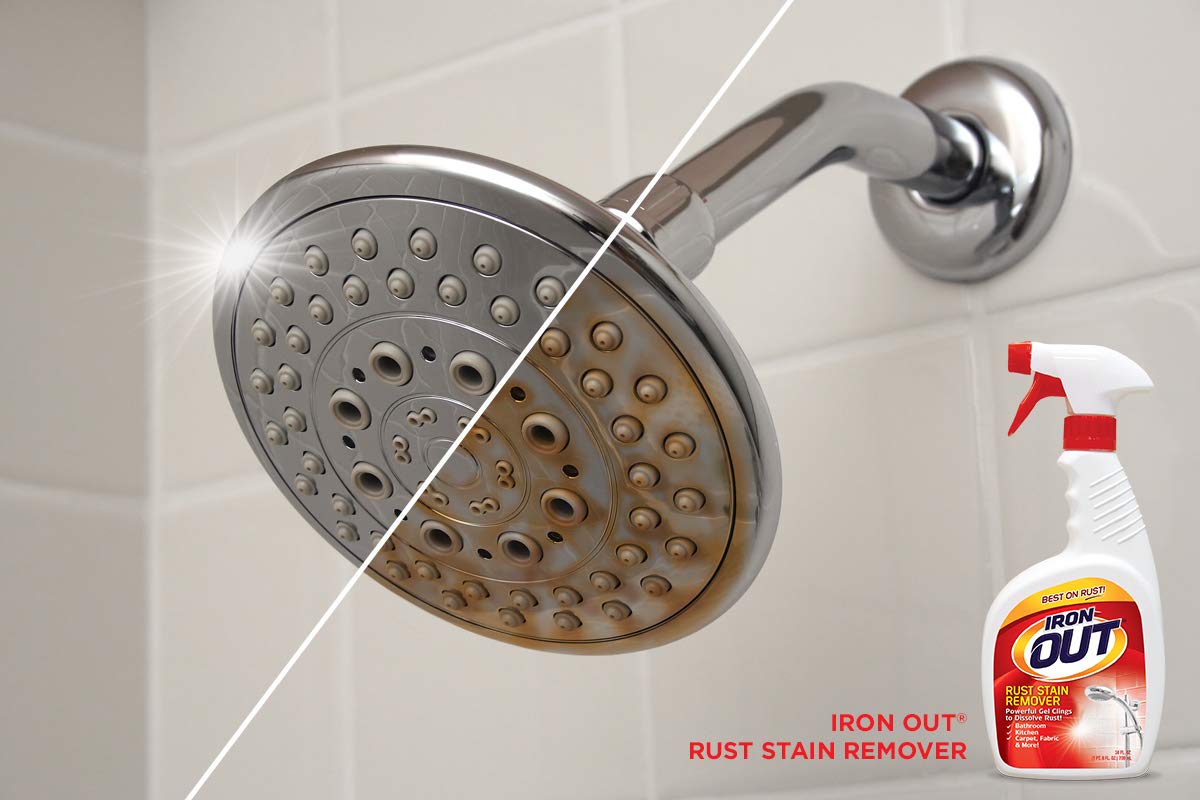 Iron Out Rust Stain Remover Automatic Toilet Bowl Cleaner Tablets and Powerful Gel Spray, 2 Count Iron OUT