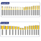 MNA Router Bits Set 1/4 Inch Shank 丨100 Piece Set MNA