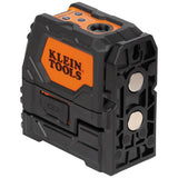 Klein Tools 93LCLGR Self-Leveling Laser Level, Rechargeable, Cross-Line Level with Bright Green Lines, Red Plumb, Magnetic Mounting Clamp Klein Tools
