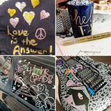 JEFFNIUB Gold,Silver,Rose Gold Paint Pens 6pcs 2mm Medium Tip + Rose Gold Paint Pens 6pcs Fine Tip Acrylic Paint Markers, Bundle for Fabric,Wood, JEFFNIUB