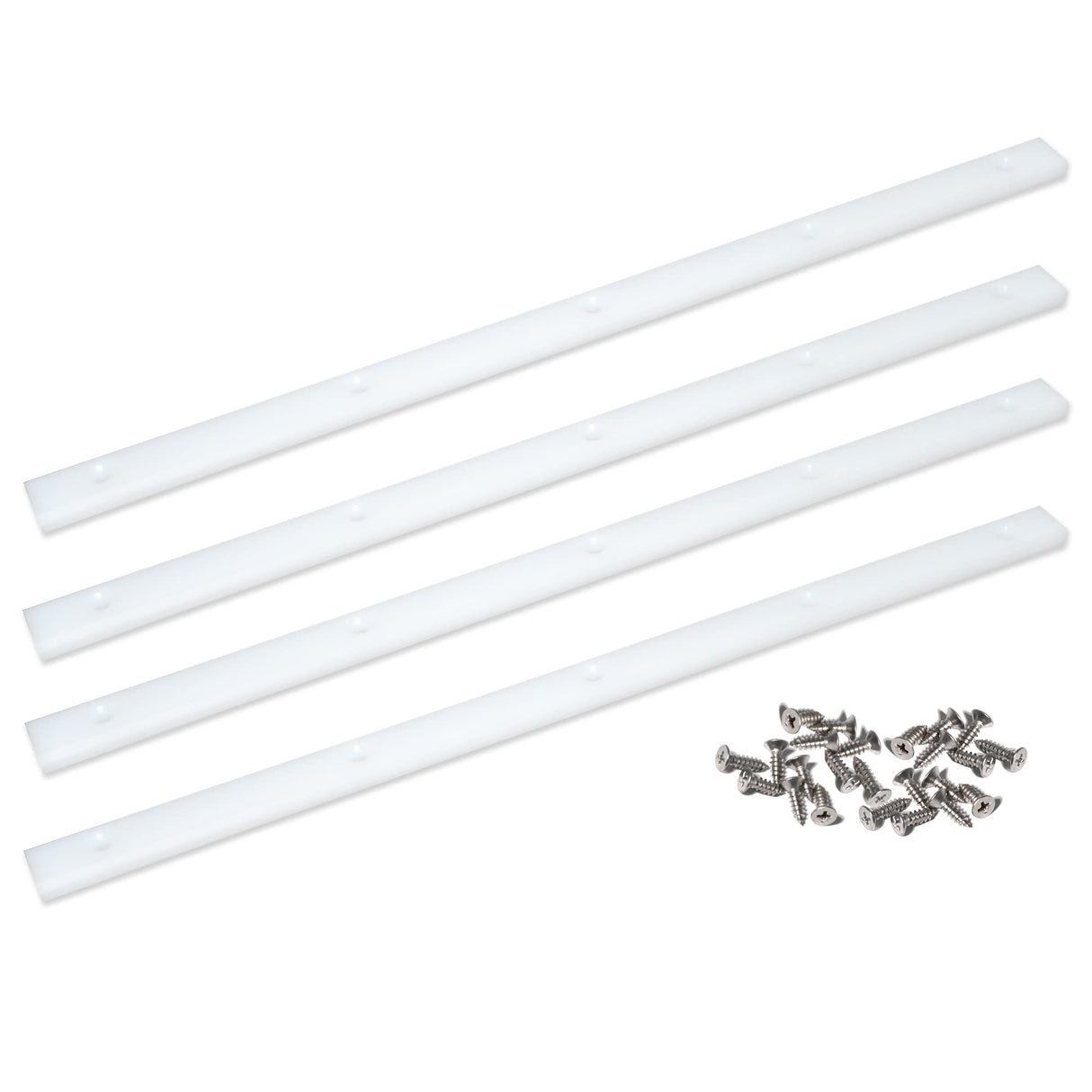 GYOFFULL Crosscut Sled for Table Saw UHMW Plastic 3/4" X 3/8" X 17" with Predrilled Holes and Screws Ideal for U Tracks Woodworking, Miter Slots, GYOFFULL