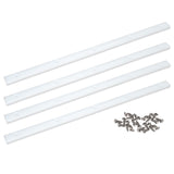 GYOFFULL Crosscut Sled for Table Saw UHMW Plastic 3/4" X 3/8" X 17" with Predrilled Holes and Screws Ideal for U Tracks Woodworking, Miter Slots, GYOFFULL