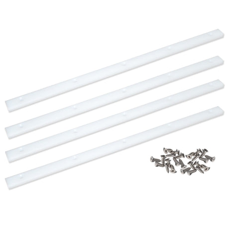 GYOFFULL Crosscut Sled for Table Saw UHMW Plastic 3/4" X 3/8" X 17" with Predrilled Holes and Screws Ideal for U Tracks Woodworking, Miter Slots, GYOFFULL