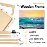 Canvas Stretcher Bars Set, Wood Frame Canvas DIY, Solid Wooden Stretcher Bars for Oil Paintings Poster Prints, Canvas Tools Arts Accessory Materials, LJY&V