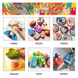 Shuttle Art 47 Pack Acrylic Paint Set, 15 Colors (12ml Each, 2Pack) Acrylic Paint with 10 Brushes Painting Canvas Knife Palette Sponge, Complete Gift Shuttle Art