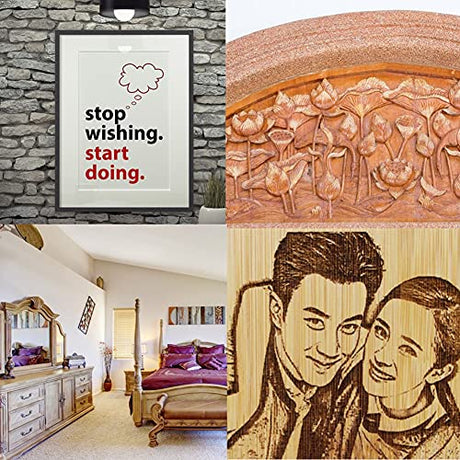 28pcs Wood Burning Kit Wood and Leather Pyrography Full Set Wood Burning Soldering Tips Burning Carving Embossing Soldering Kit Wood Burner Tool Walfront